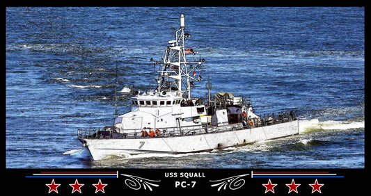 USS Squall PC-7 Art Print