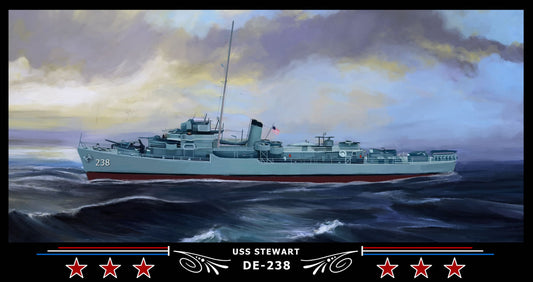 USS Stewart DE-238 Art Print