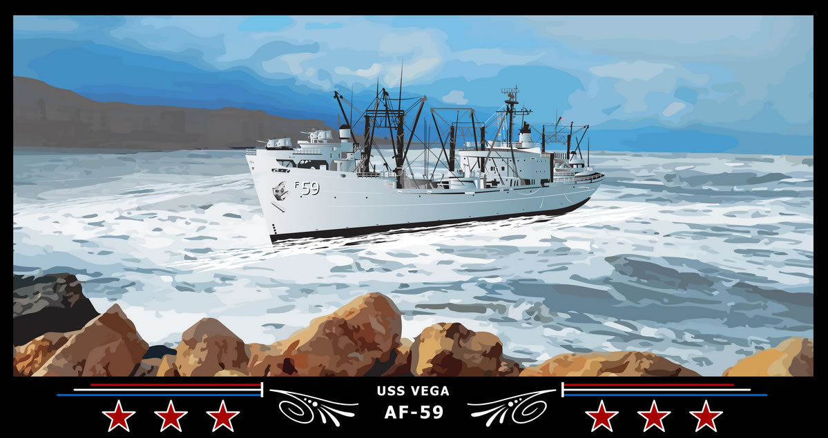 USS Vega AF-59 Art Print