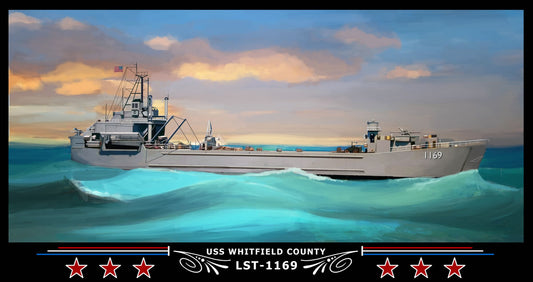 USS Whitfield County LST-1169 Art Print