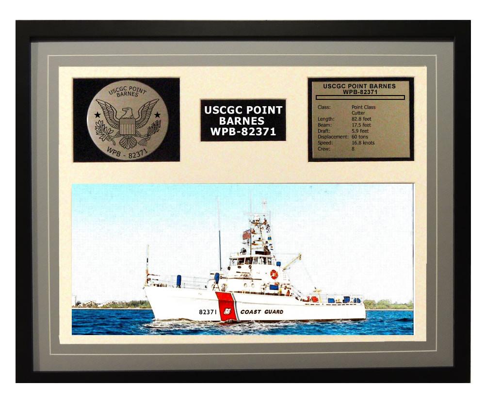 USCGC Point Barnes WPB-82371 Framed Coast Guard Ship Display