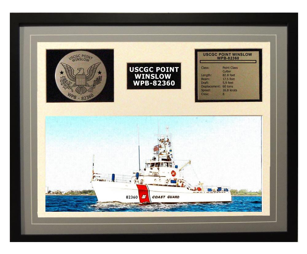 USCGC Point Winslow WPB-82360 Framed Coast Guard Ship Display