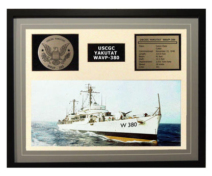 USCGC Yakutat WAVP-380 Framed Coast Guard Ship Display